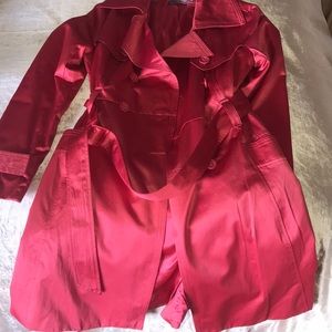 Gorgeous Bebe Pink satin trench